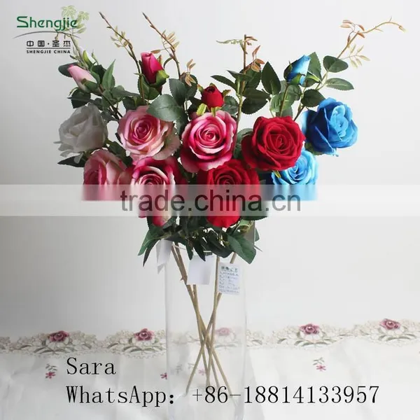 Decorative Artificial Bouquet Foliage,artificial Table Centerpieces Flowers ,artificial Rose photo-6