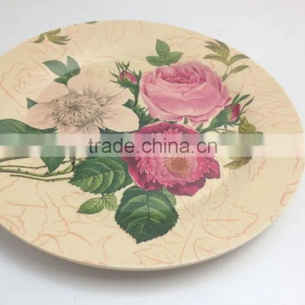 Chinese Factory Bamboo Fiber Dinner Plates With Best Desgin photo-5