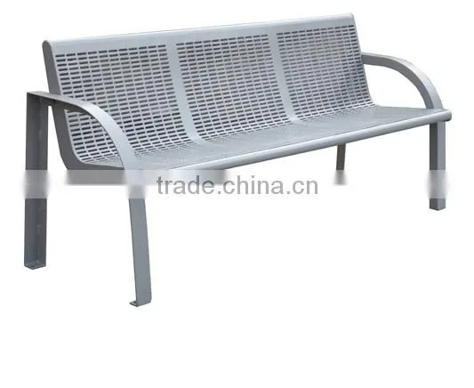 Arlau Outdoor Park Iron Garden Bench photo-4