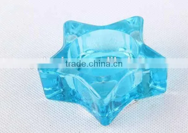 Flower /star Design Glass Candle Holder photo-4