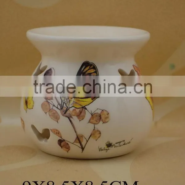 Hand Made Ceramic Fragrance Oil Burner With Tealight Candle photo-2