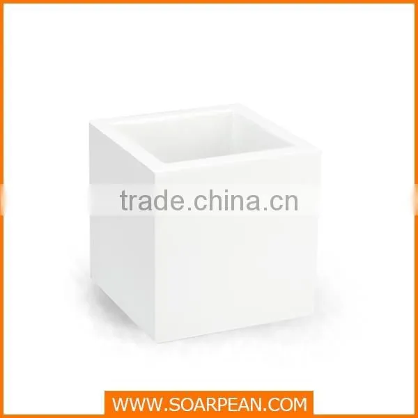 Home Decorative White Fiberglass Garden Flower Pot photo-4