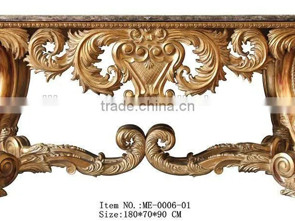 Large Size Sitting Room Furniture Set Antique Console Table With Mirror Arts photo-3
