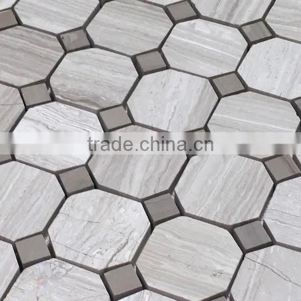 MM-CV318 Best Selling Home Design Natural Stone Octagon Premium Mosaics Tile photo-2