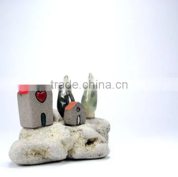 Little Village Sculpture , Rustic Home Decor , Beach Houses photo-5