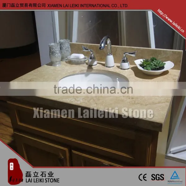 Low Water Absorption High Grade Marble Granite Bathroom Vanity Top photo-5