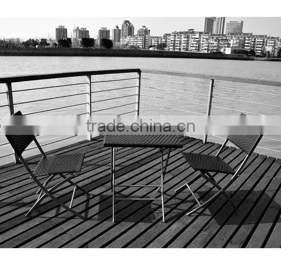 Cheap Rattan Wicker Dining Set Round Table With Chairs for Garden,patio and Outdoor photo-4