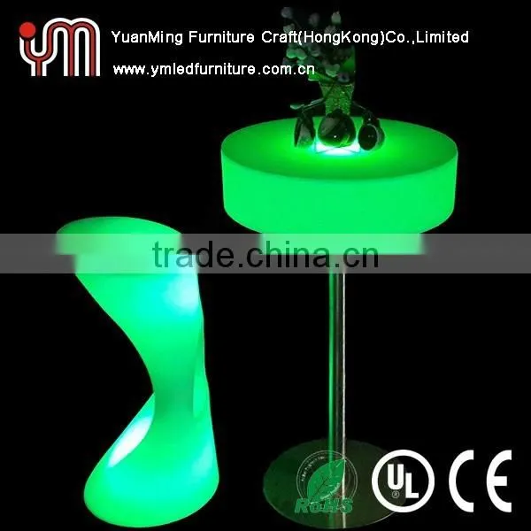 Glowing Led Cocktail Table 16 Colour Change Led Bar Table photo-2