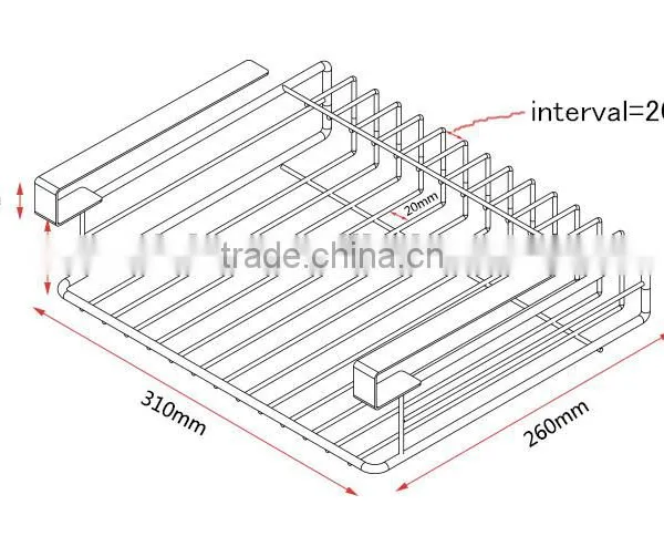 Kitchen Hardware Accessories Sliding Plastic Coating Wire Hanging Basket for Cabinet Storage photo-3