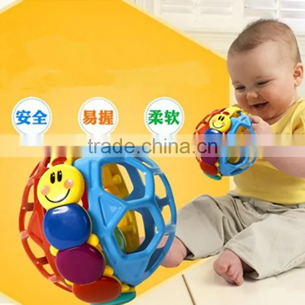 Early Educational Toy Ball Bendy Ball Plastic Baby Rattle photo-3