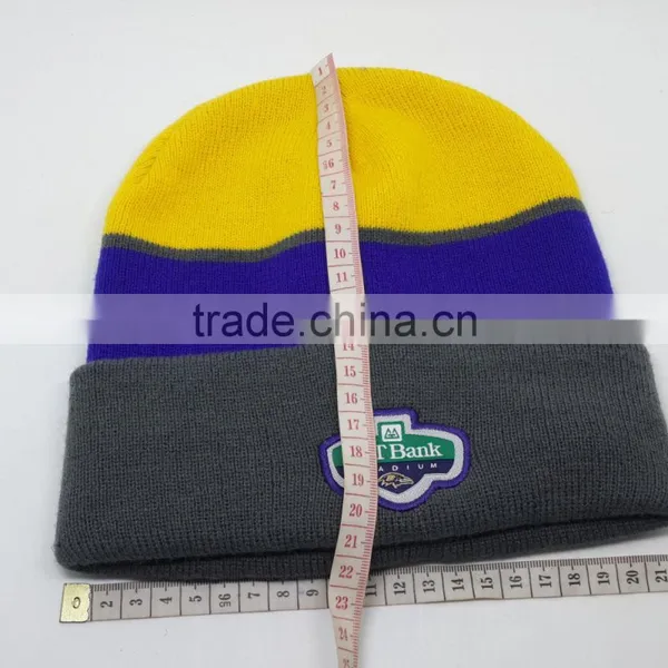 100% Acrylic High Quality Knitted Beanie Cap photo-4