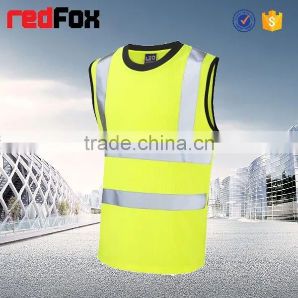 T-shirt Purple V-neck Cheap T-shirt High Visibility Safety Orange T-shirt photo-5