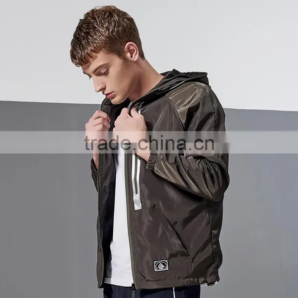 Hot Selling Men Cool Hiphop Style High Quality Solid Jacket Sports Jogging Outerwear Coat M-4XL XN-PJ16032 photo-3