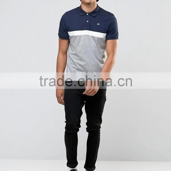 MGOO Cheap Price Custom Printing T-shirt Left Chest Printing Mens Polos Contrast Cotton Spandex Muscle Tops photo-5