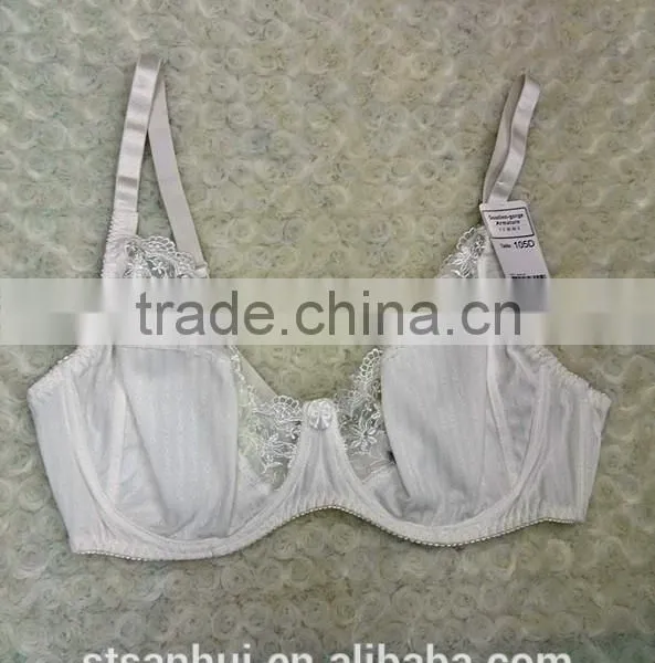 Solid Color Fancy Sexy Fat Women Wholesale Plus Size Bras in High Quality photo-4