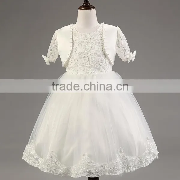 2016 Summer Style Kids Dress Flower Lace Princess Party Costume Girl Floral Dress photo-2