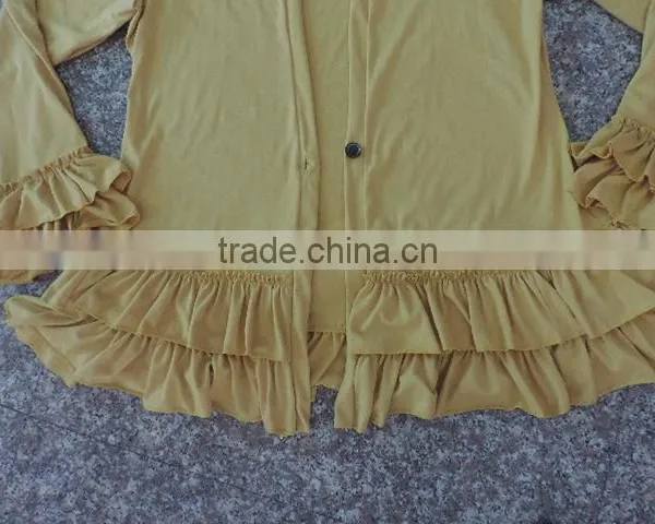 Wholesale 2016 Womans Jackets Super Cotton Ruffle Design Blouse Womans Spring Jackets photo-6