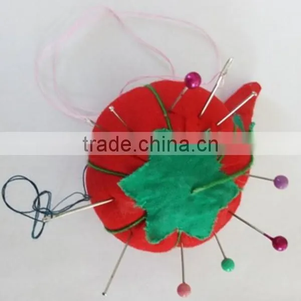 the Most Pupular Design of Pin Cushion With Red Tomatto and Green Leaf photo-3