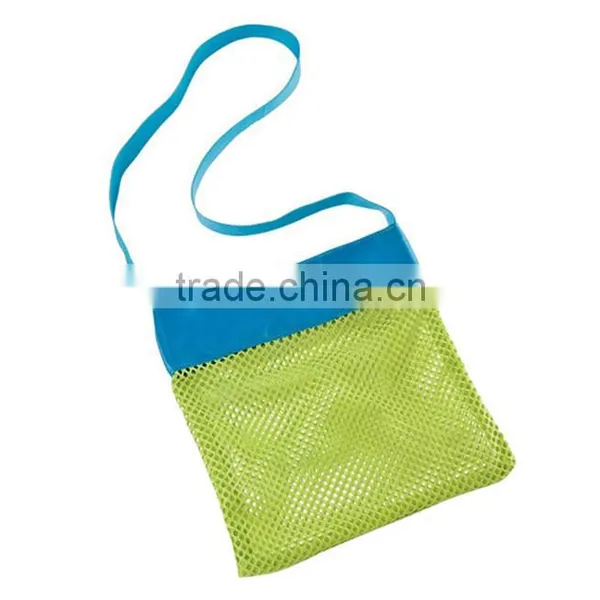 Vogue Mesh Tote Bag Clothes Toys Carry All Sand Away Beach Bag Baby Toy Collection Bag photo-5
