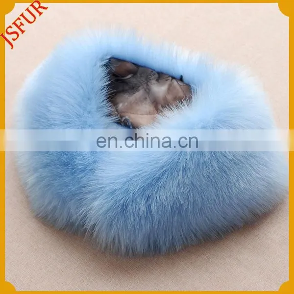 Customized Colour Warm Winter Genuine Fox Fur Fashionable Collar photo-3