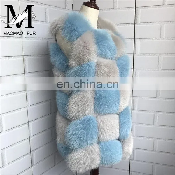 New Arrival 2015 Winter Warm Vest Fashion Women Fox Fur Vest Real Fur Coat photo-3