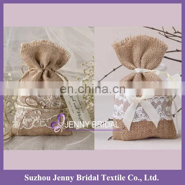 BAG004 Burlap Bags Wholesale Burlap Gift Bags Candy Flowers Bag photo-2