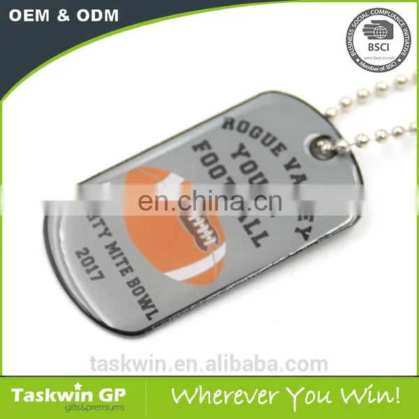 Custom Football Dog Tag With Epoxy From China Manufacturer photo-4