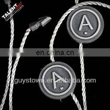 Customized Brand Name Logo Hang Tag Plastic Seal String for Clothing photo-4
