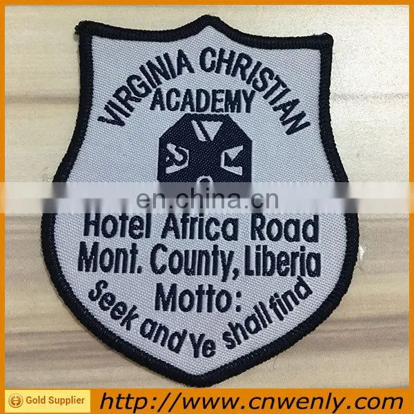 Customized School Fabric Woven Badges With Size 59*79cm