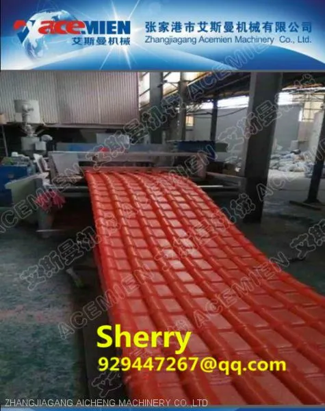 Plastic Pvc Asa Pmma Roof Tile Roofing Sheet Making Extruder Machine Plastic Recycling Machinery photo-4