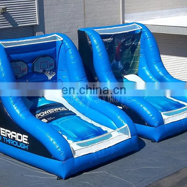 Blue Inflatable Basketball Hoop Play Center Fun Basketball Game Court For Sale photo-6