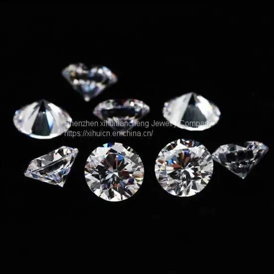 10 Hearts & 10 Arrows Round Brilliant Moissanite as Photo Vvs Clarity Moissanite Loose Stones for Hiphop and Cuban Chain