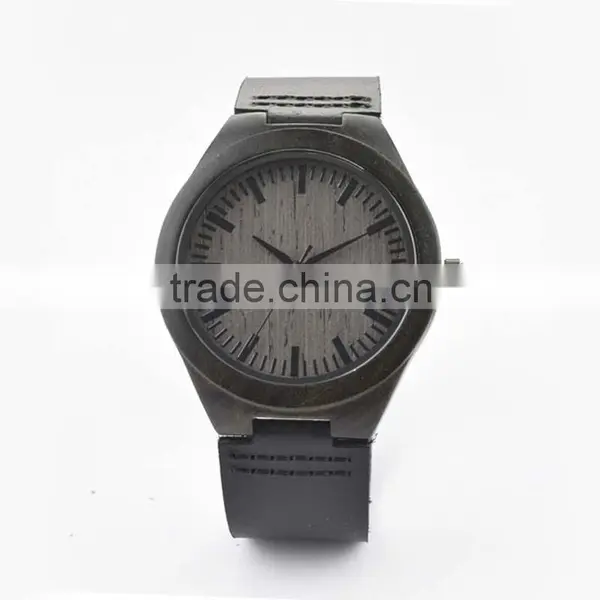 Original Design Luxury Ebony Blackwood Wooden Watch Pure Time Wrist Watch Women photo-5