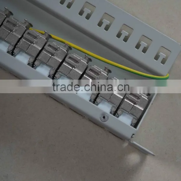 Short Delivery 24 Ports Loaded Network Patch Panel FTP Keystone With Back Bar photo-2