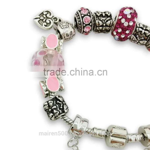 MNP131 European Crystal Stone Beads Bracelet photo-2