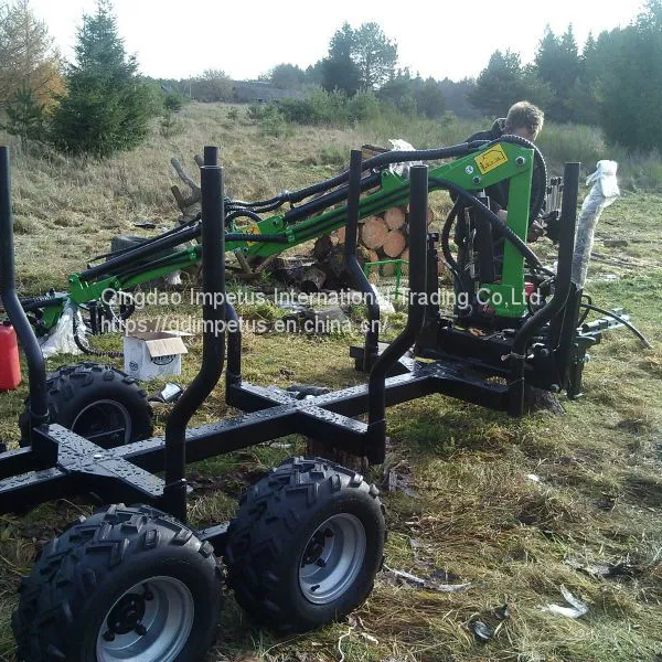 3ton Timber Trailer With Crane photo-3