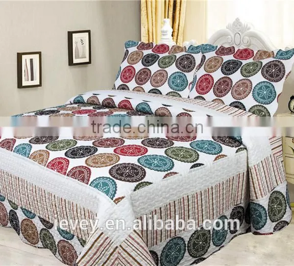 Beautiful High Quality Best Price Cotton Reative Printed 2500gsm Bed Sheet Patchwork Quilt Quilt Fabric Cotton photo-6