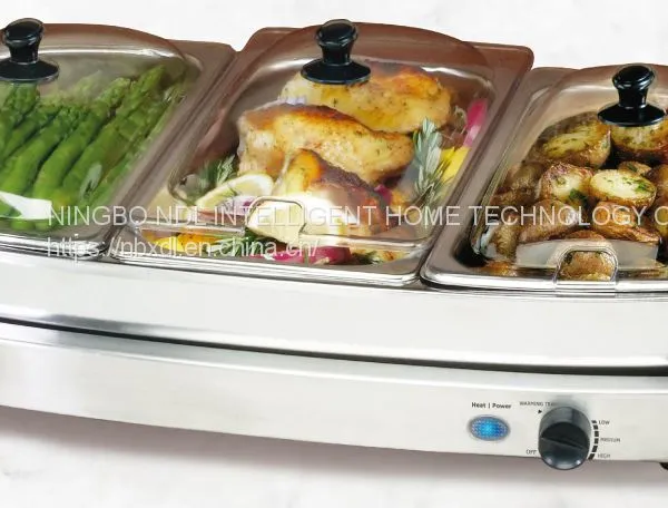 Stainless Steel Electric Buffet Food Warmer Buffet Server L-BS400C