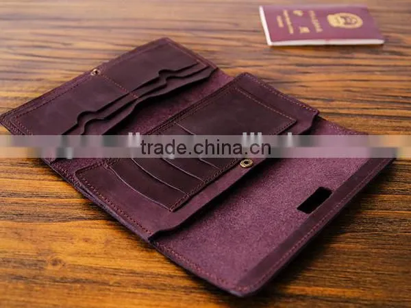Guangzhou Fashion Hand-made Classical Wallet Long Vertical Wallets for Men Multi-functional Leather Wallet photo-6