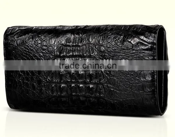 High Quality Ladies Evening Clutch Bag Crocodile Pattern Leather Wallet Massager Bags for Women photo-6