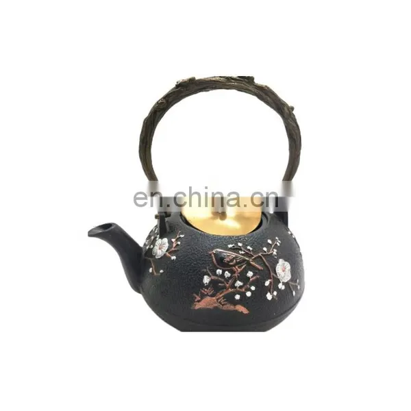 High quality iron cast teapot gift tea cup set