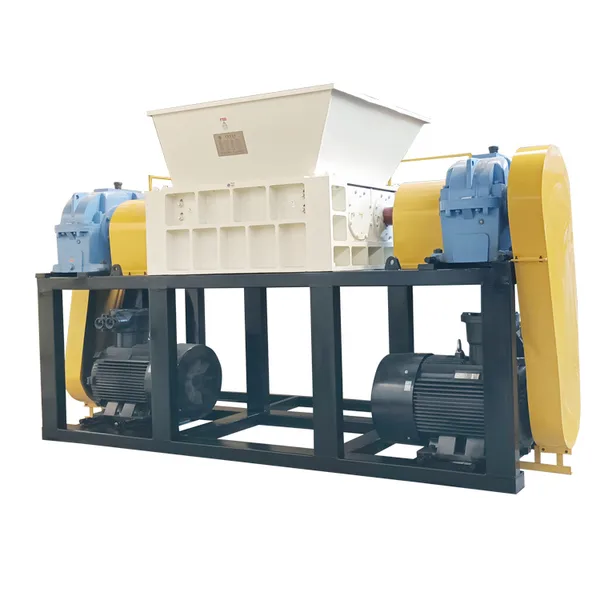 Industrial Metal Plastic Double Shaft Shredder Machine Twin Shaft Crusher Shredding Equipment for Recycling Waste photo-2