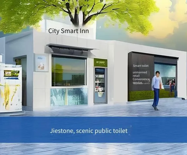 One-piece Mobile Toilet and Restroom, Municipal Finished Ecological and Environmentally Friendly Restroom, Prefabricated Public Toilet for Scenic Areas, Manufacturer photo-3