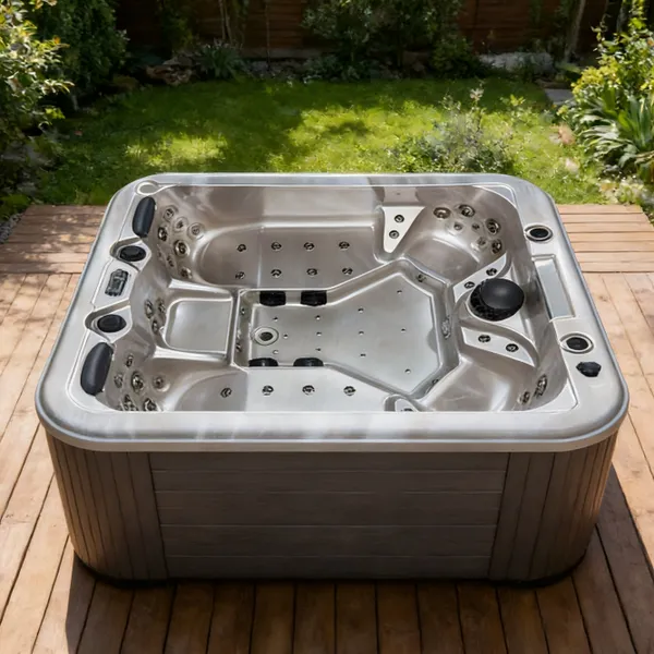 Andorra1800mm Large Whirlpool BathtubQuietoperationensuresapeacefulexperiencewithoutdisturbingothers.