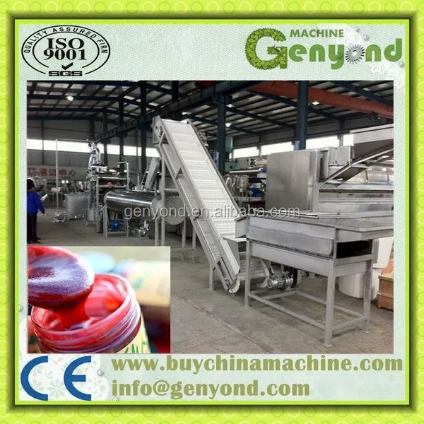 Factory Genyond Complete Prickly Pear Fruit Juice Paste Production Line / Prickly Pear Jam Processing Plant Making Machine photo-5
