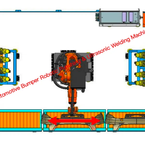 Automotive Bumper Robotic Punching & Ultrasonic Welding Machine photo-4