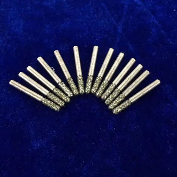 Large Cylindrical Diamond Grinding Head With Coarse Sand, 60 Mesh, Diameter 5 - 30 Mm, Made of Cemented Carbide for Grinding and Polishing, Wear-resistant photo-4