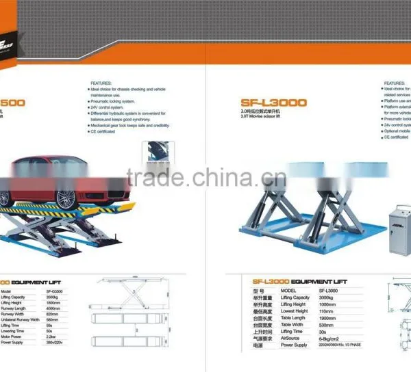 SF-H3500 Two Level Alignment Scissor Lift, Car Lift Equipment, Lift Car photo-2