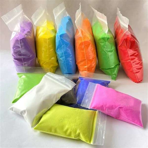 Children's Sand Painting Beading Enamel Jingdezhen Blue Glazed Art DIY Sand Painting Bottle With 72 Colors of Sand photo-3