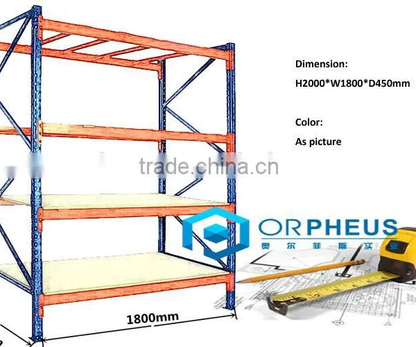 Heavy Duty Warehouse Furniture Stainless Steel Storage 4 Tier Warehouse Shelving photo-4